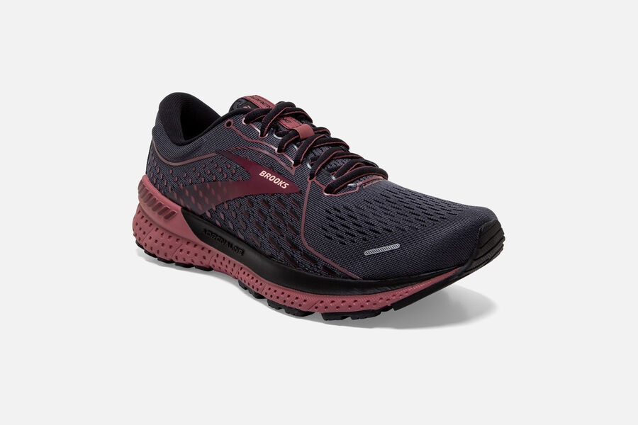 Brooks Adrenaline Gts 21 Road Löparskor Dam - Svarta - 1539-UDBHE